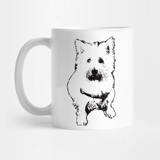 West Highland White Terrier Face Design - A Westie Christmas Gift by DoggyStyles